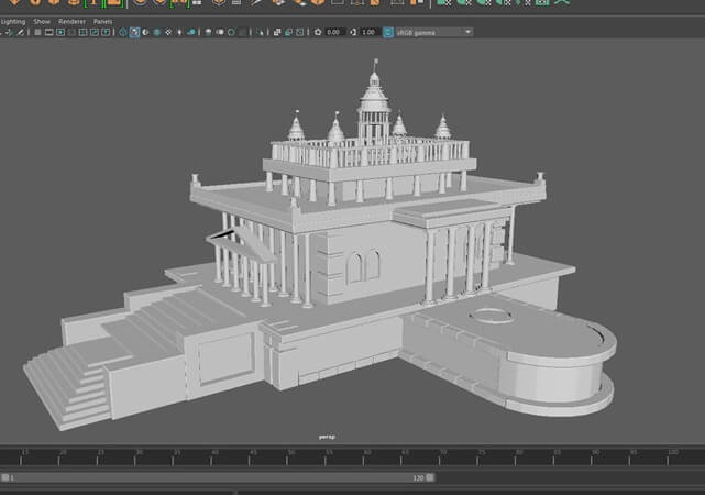 Arquitectura Maya 3D