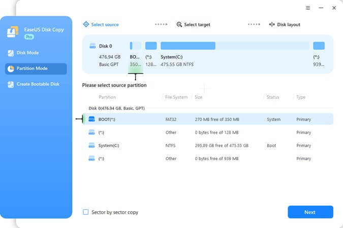 EaseUS Disk Copy full