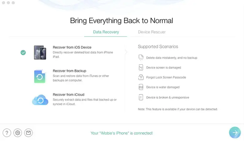 Recuperar archivos iPhone