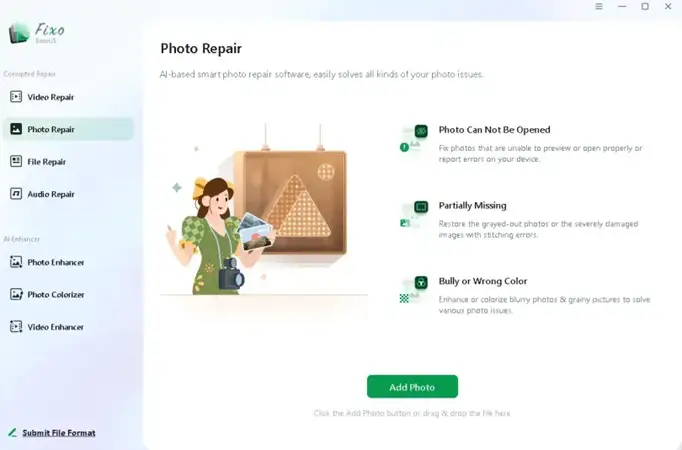Arreglar fotos dañadas EaseUS Fixo