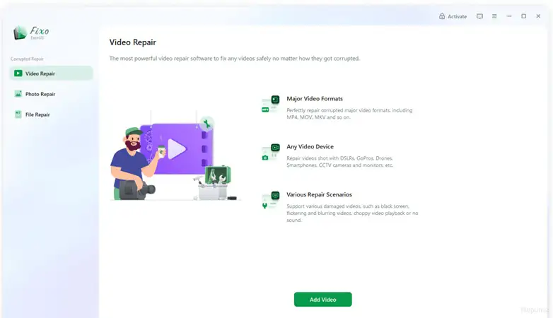 Reparar videos corruptos EaseUS Fixo